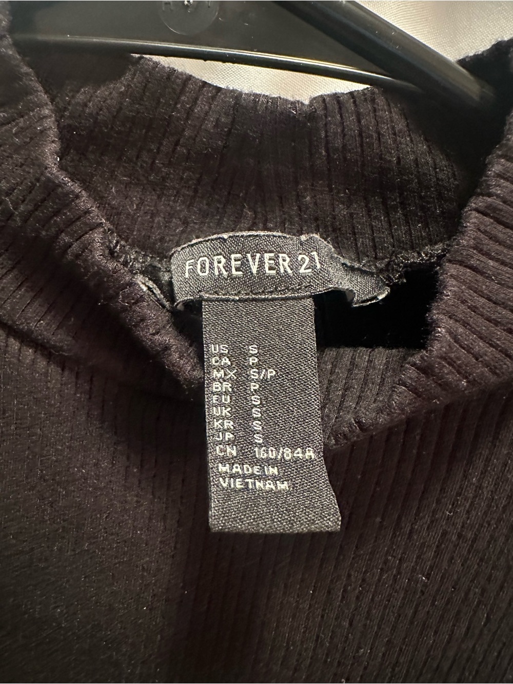 Forever 21 Sleeveless Black Ribbed Bodysuit - Picture 2 of 3